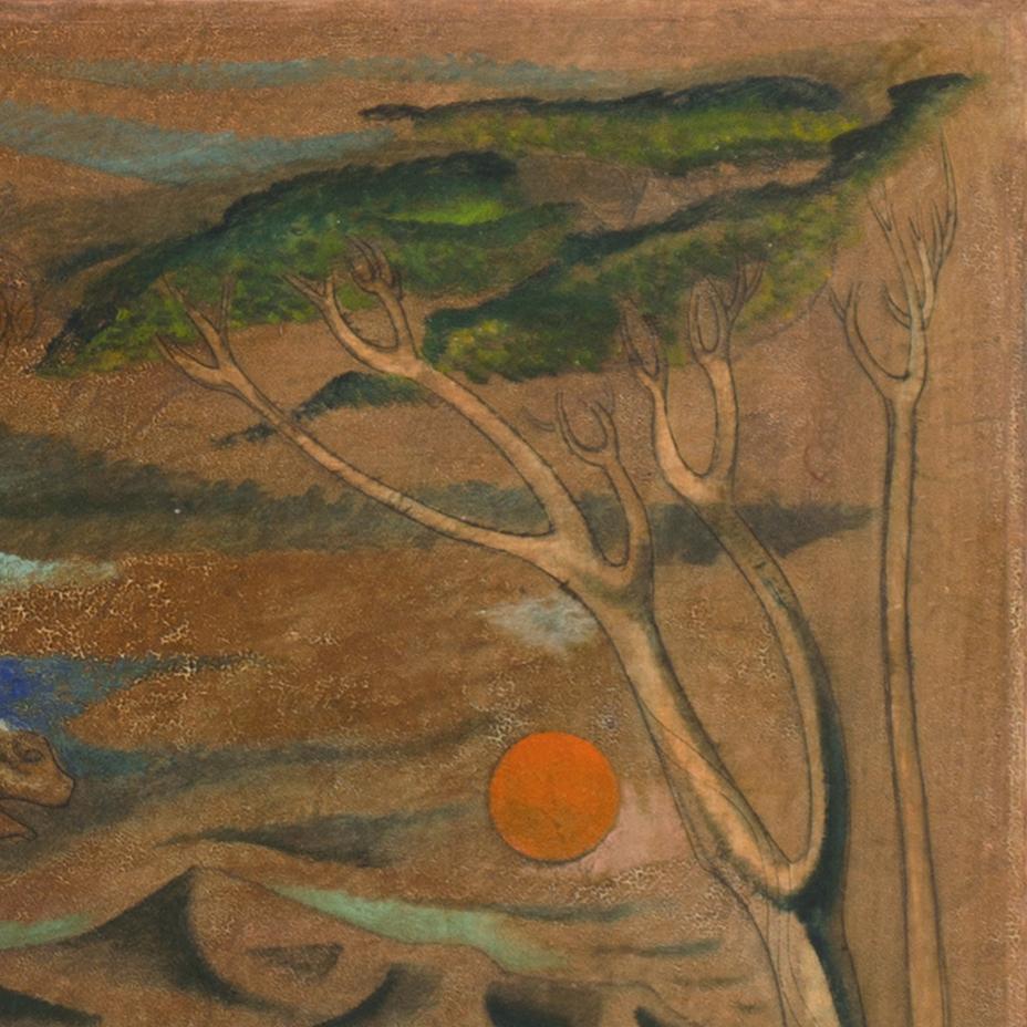 „Mare and Foal“, Reiter-Modernistisches Ölgemälde, Chouinard, LACMA, Metropolitan Museum im Angebot 4