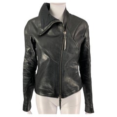 LEON EMANUEL BLANK Size M Black Horsehide Jacket