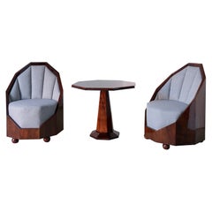 Leon-Emile Bouchet Art Deco Lounge Set  1930s