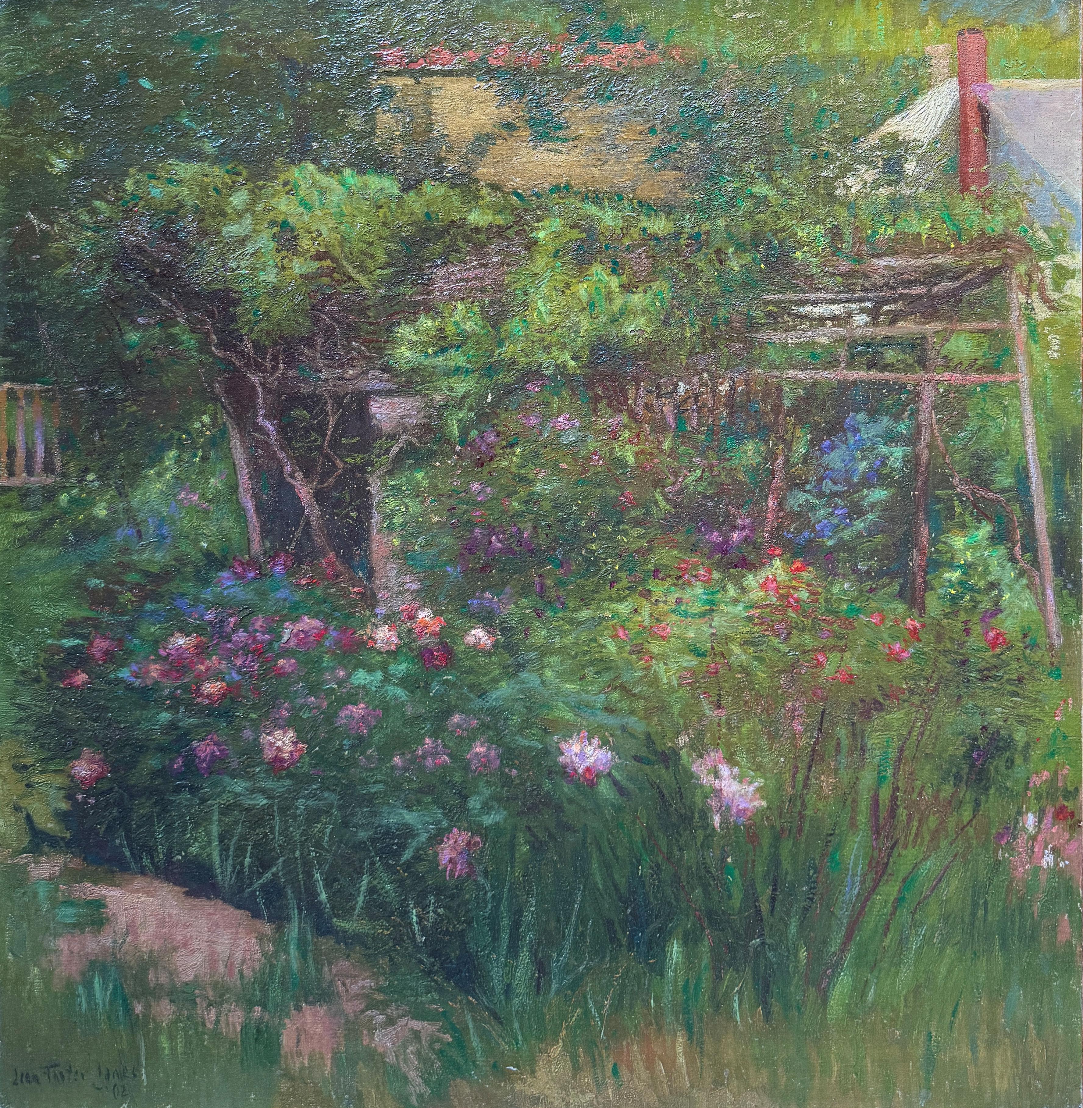 Leon Foster Jones
Corner of my Garden, 1902
Signed and dated lower left
Oil on canvas
26 x 25 inches

Provenance
Goldfield Galleries, Los Angeles, California
Private Collection, Virginia Beach, Virginia


Leon Foster Jones was a painter of