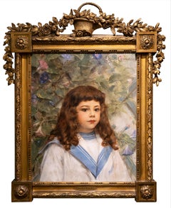 Portrait of a Young Girl in Sailor Dress by Léon-François Comerre
