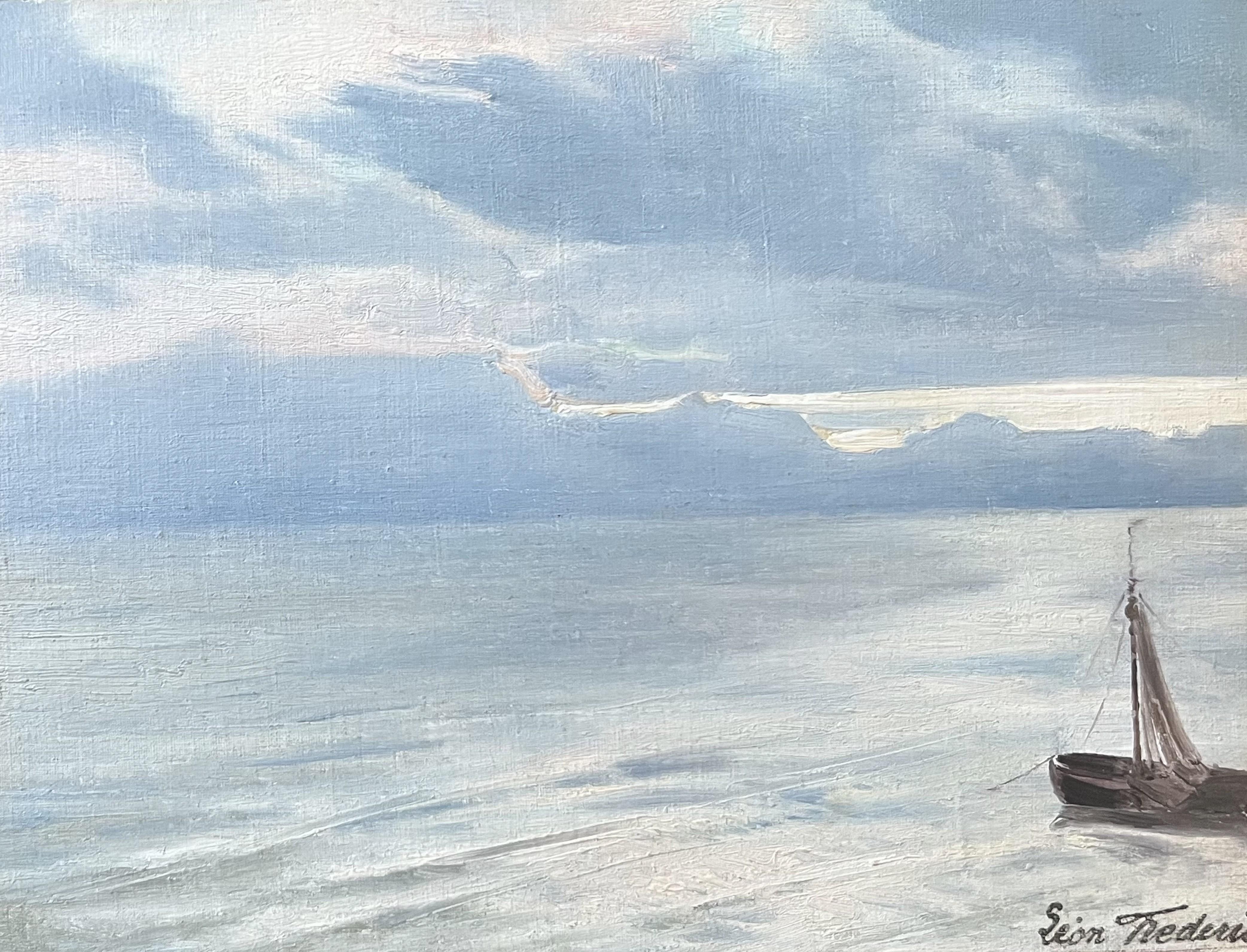 Léon Frédéric (1856-1940) Seestück, Öl signiert