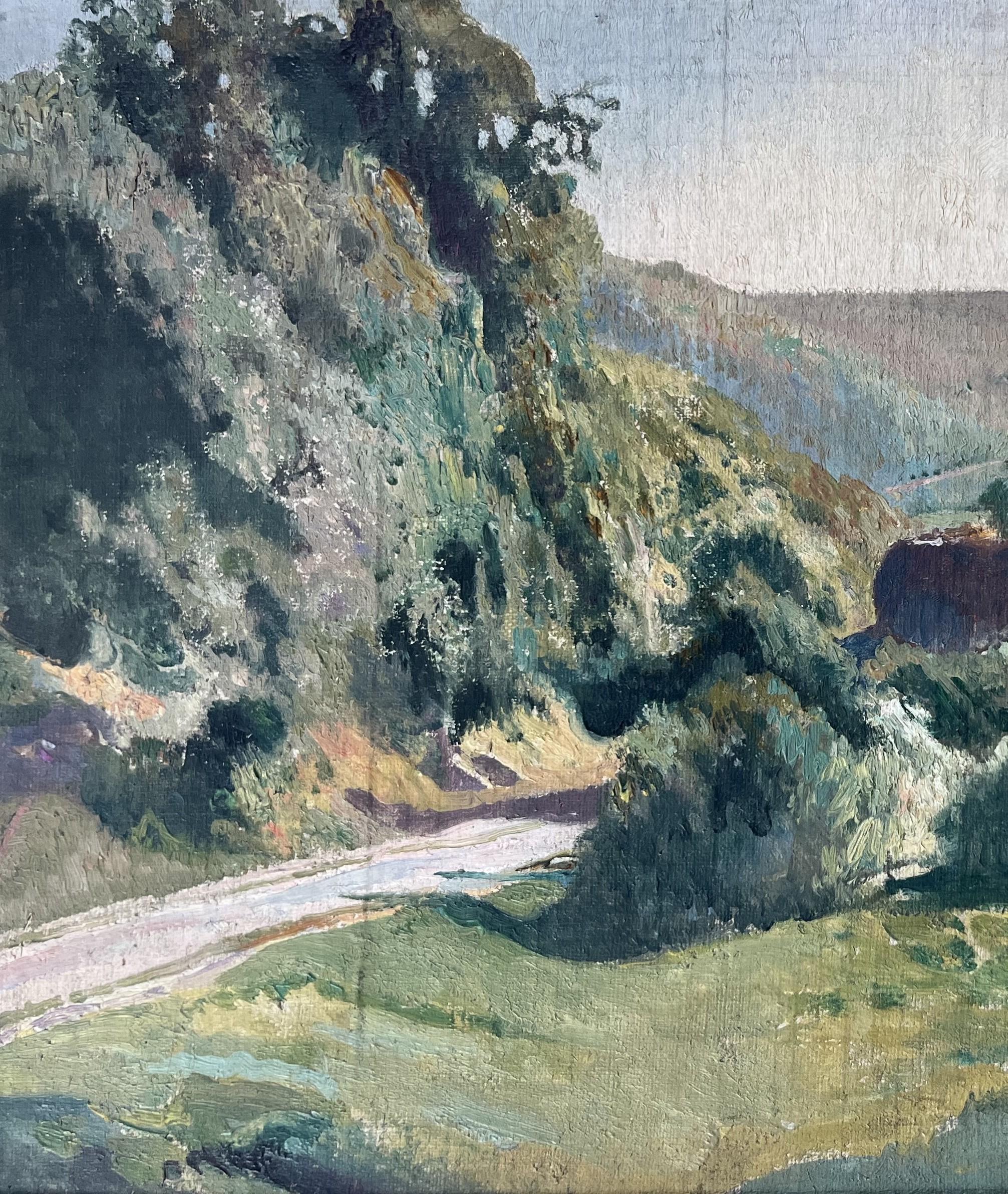 Léon Frédéric (1856-1940)  A Summer landscape, Oil on panel signed For Sale 9