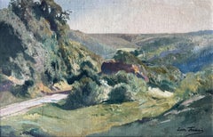Léon Frédéric (1856-1940)  A Summer landscape, Oil on panel signed