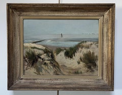 Léon Frédéric (1856-1940) The Dunes and the Sea, oil signed