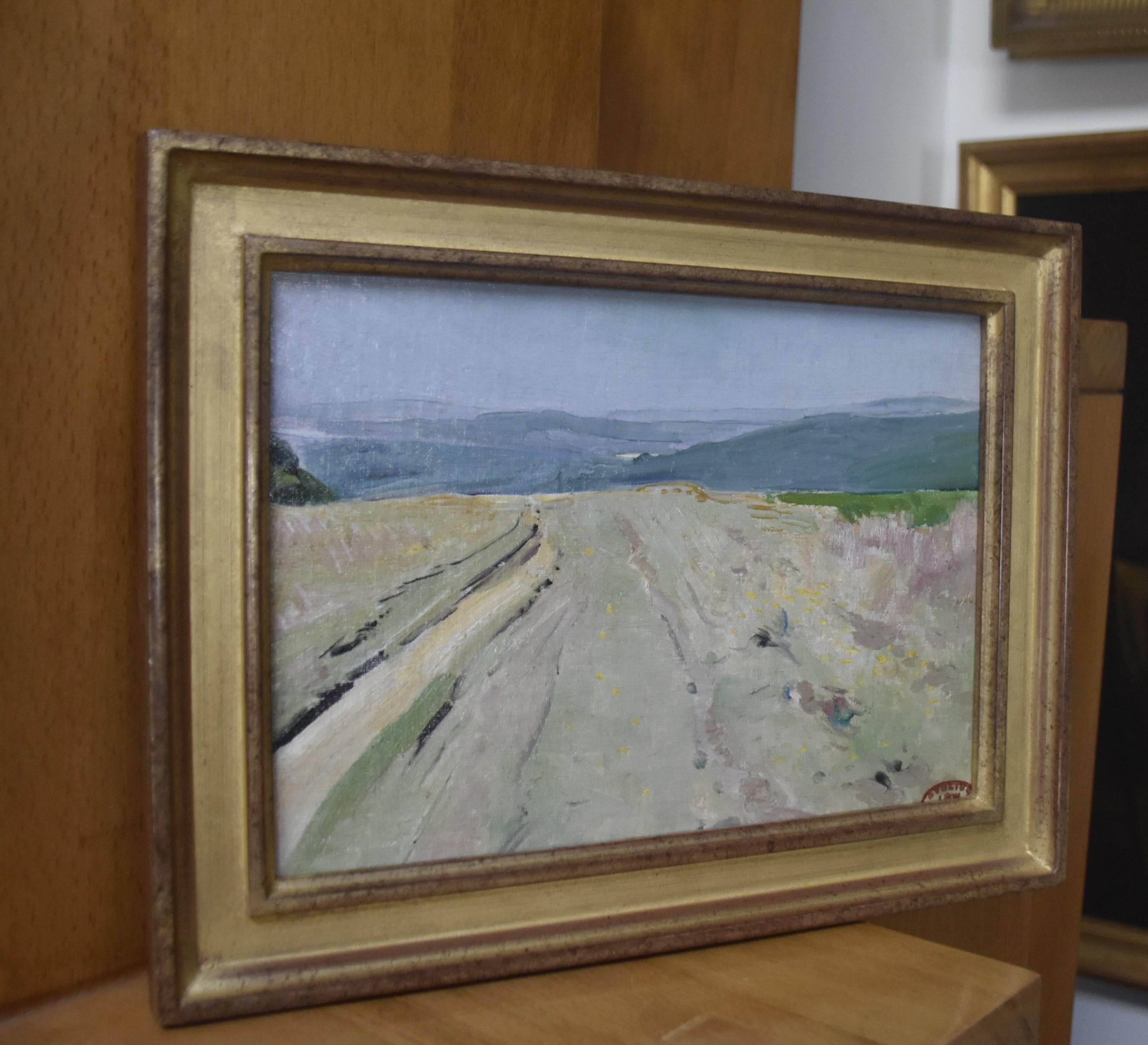 Léon Frédéric (1856-1940) Il sentiero della nafraglia, Olio su pannello 6