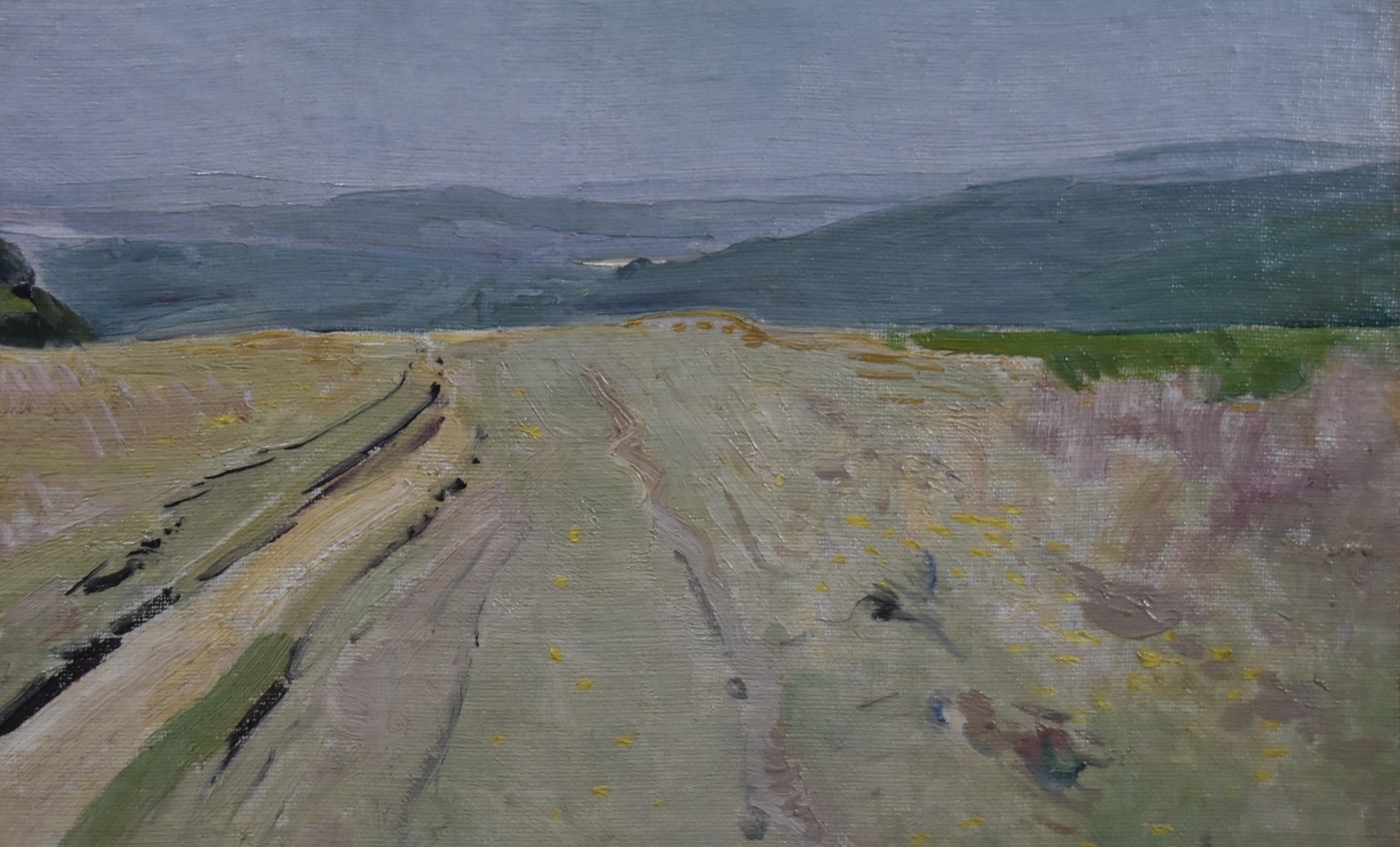 Léon Frédéric (1856-1940) Il sentiero della nafraglia, Olio su pannello 7