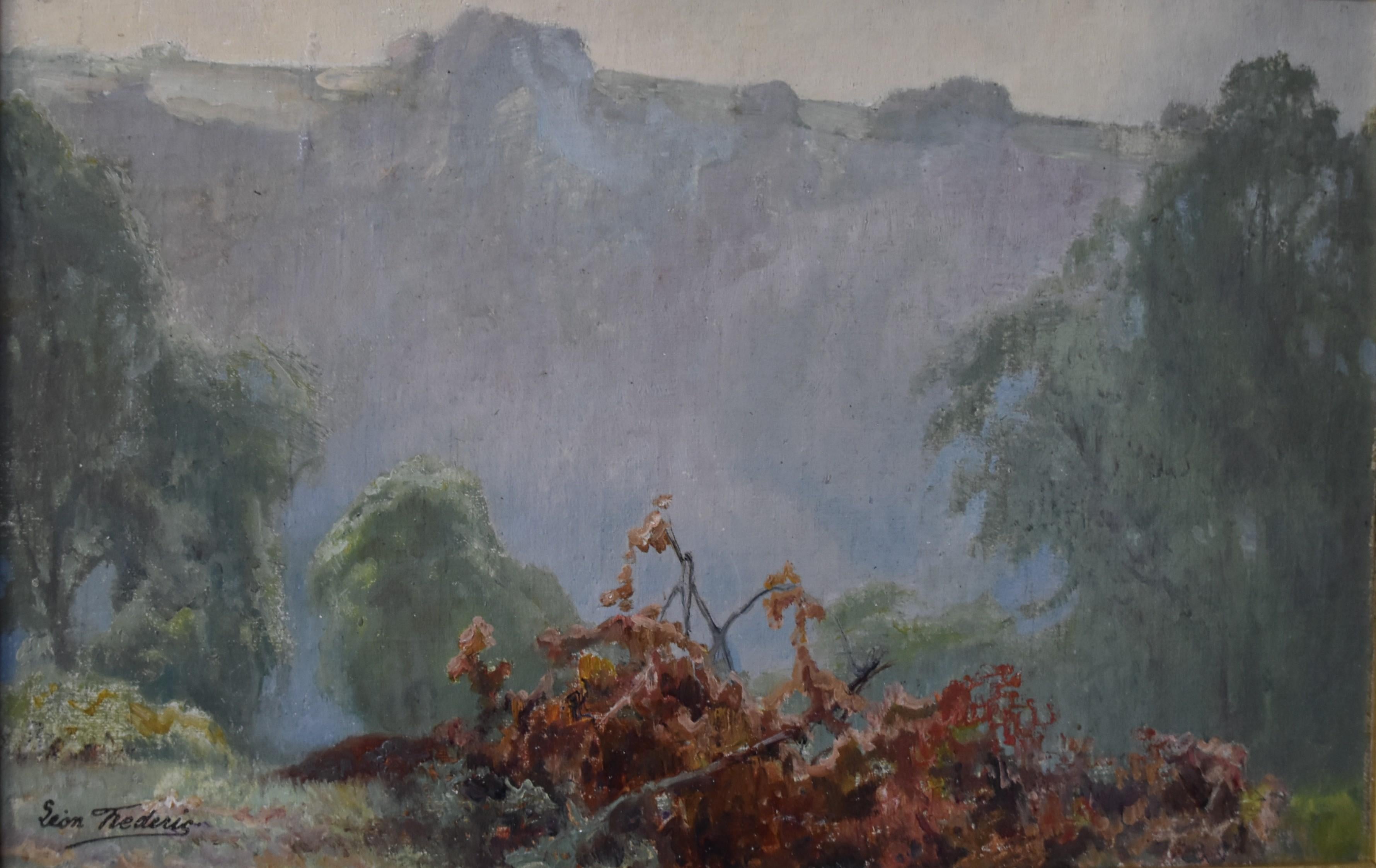 Léon Frédéric (1856-1940) Vallée de Nafraiture, Oil on panel  