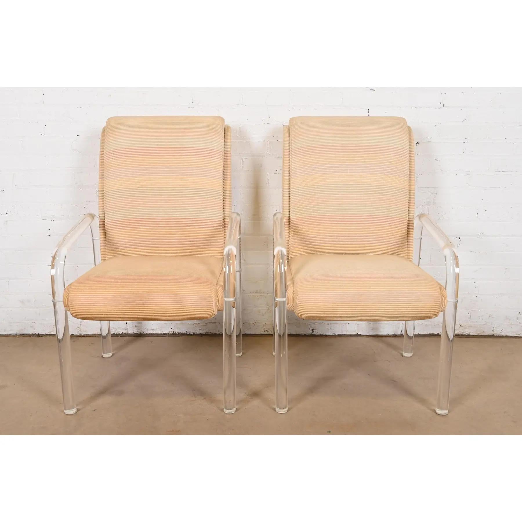 Leon Frost für Lion in Frost Modern Art Deco Lucite Armchairs oder Club Chairs (Moderne der Mitte des Jahrhunderts) im Angebot