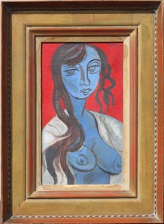 Leon GISCHIA « Portrait d'une femme » Signé et daté «GISCHIA 47 »