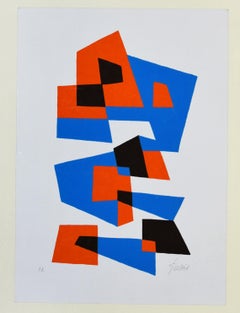 Joyful Composition - Original Screen Print by Léon Gischia - Late 1900