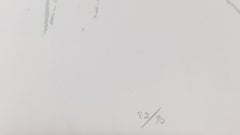 Minimalistische Aktlithographie „The Lovers“ von Leon Golub