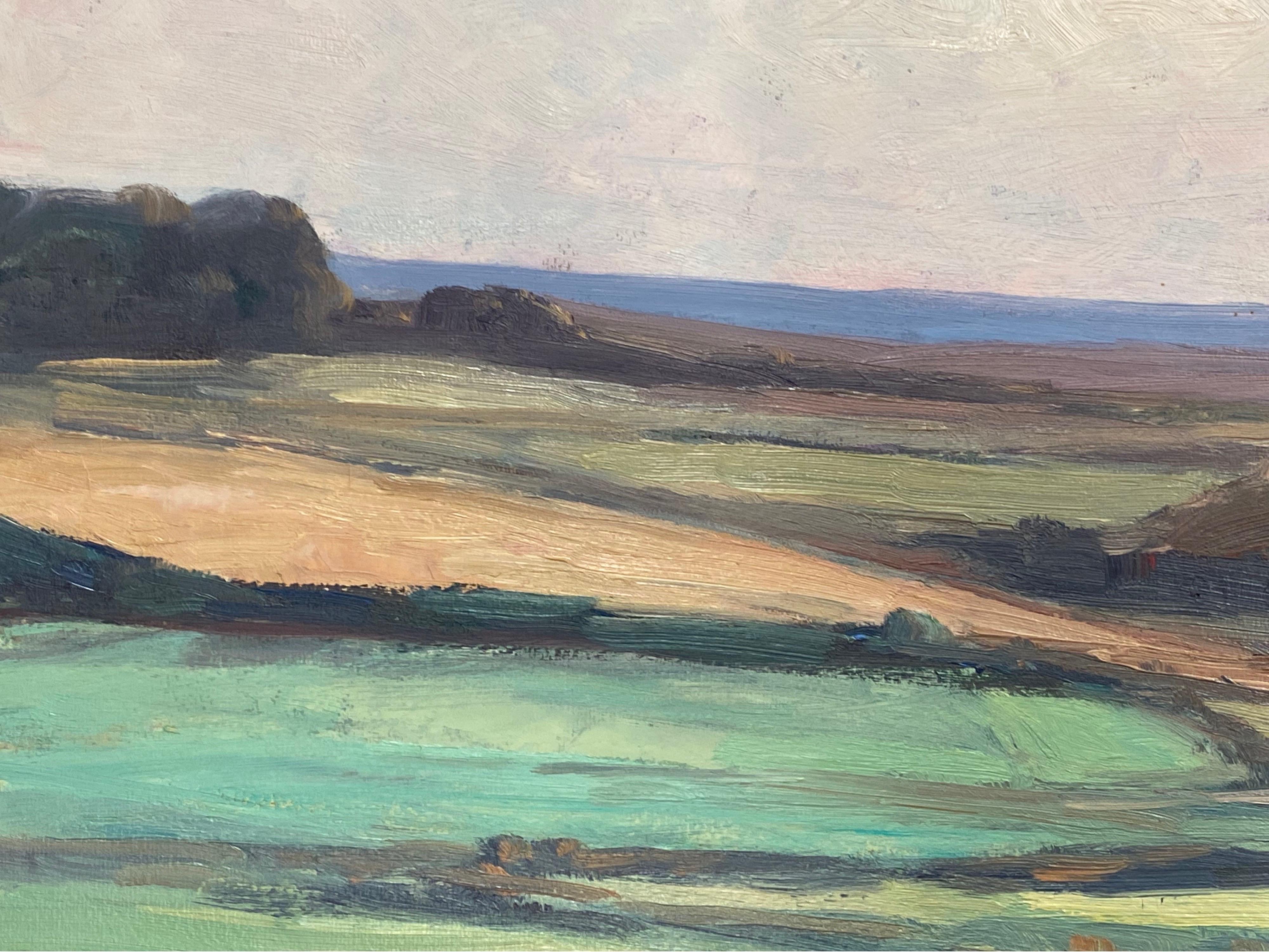 Artista/ Escuela: Leon Hatot (francés 1883-1953), firmado en la esquina inferior

Título: Óleo impresionista 

Técnica: Óleo sobre papel grueso, sin enmarcar.

Tamaño: cuadro: 13 x 19,75 pulgadas.

Procedencia: todos los cuadros que tenemos a la