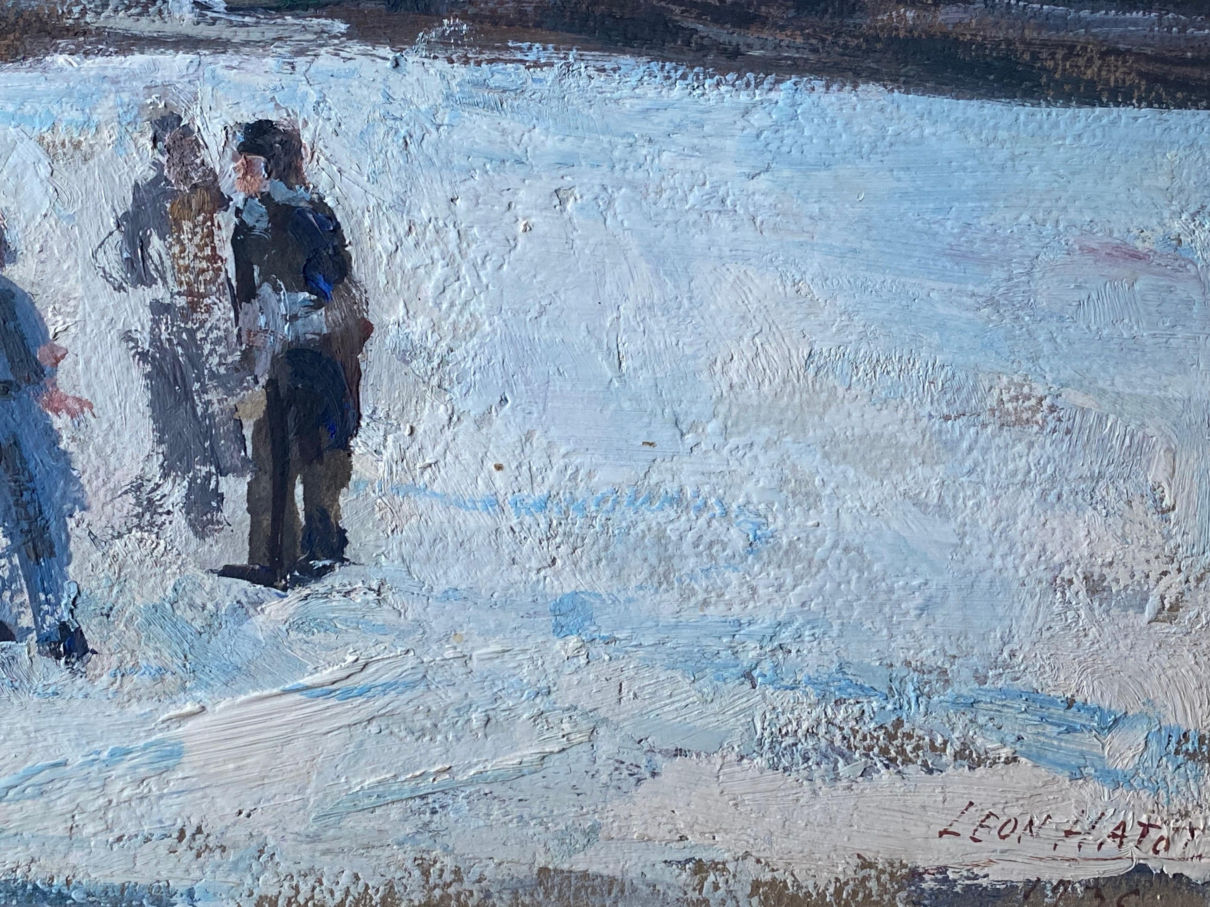 impressionist painting snow