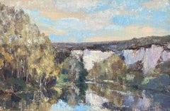 Leon Hatot (1883-1953) French Signed Impressionist Oil - Reflection Landscape