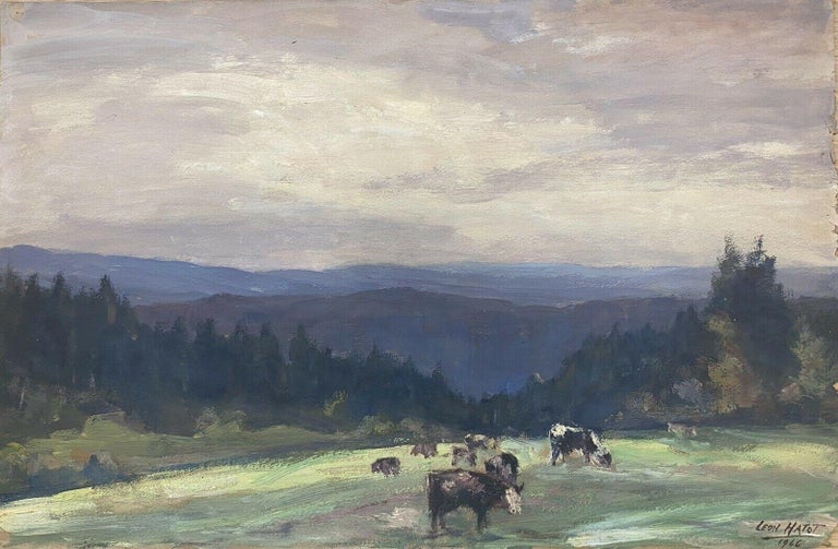 Leon Hatot Leon Hatot (18831953) French Signed Oil Farm Animal