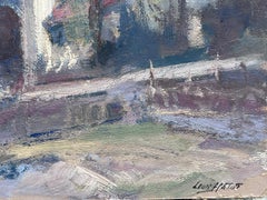 Vintage French Impressionist Oil Painting French March Through Town