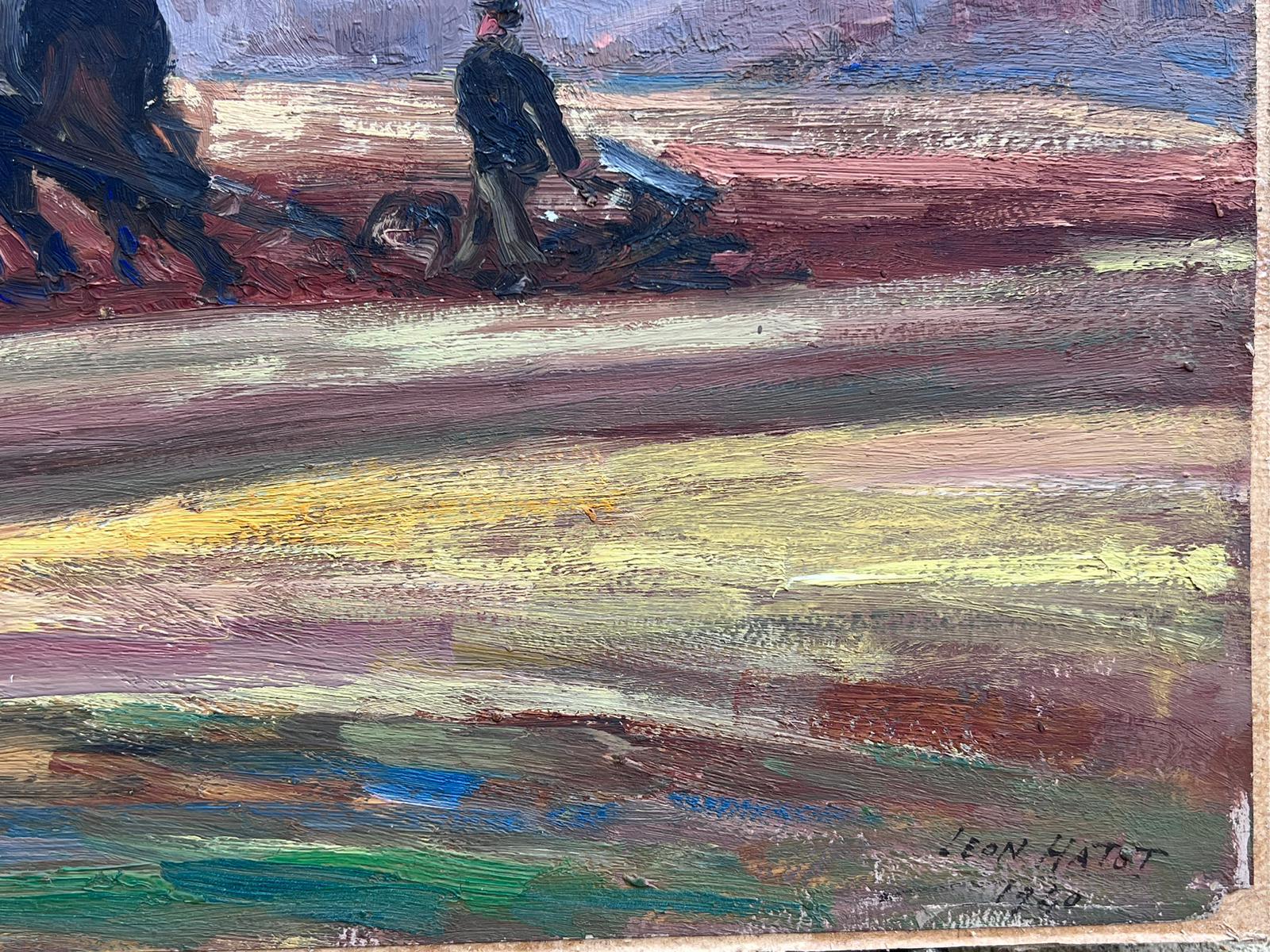 Artist/ School: Leon Hatot (French 1883-1953)

Title: Impressionist oil painting 

Medium: signed oil painting on thick paper, stuck on board unframed
dated 1940

Size:  painting: 12.5 x 19.5 inches.

Provenance: all the paintings we have for sale