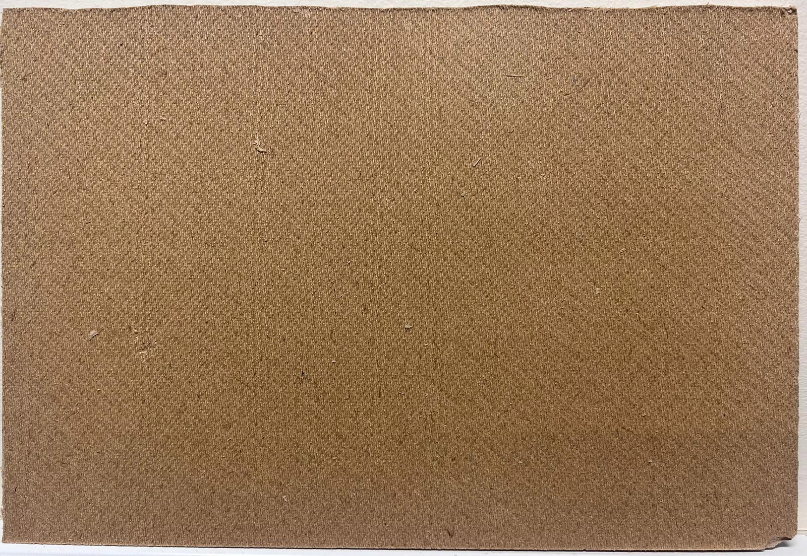 Vintage Französisch Ölgemälde von einem schlammigen Brown Track in grünen Feldern im Angebot 1