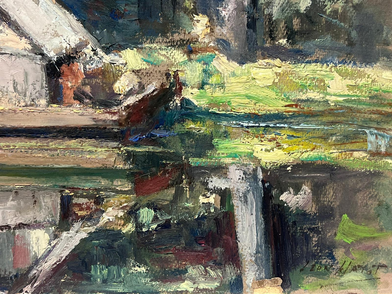 Artist/ School: Leon Hatot (French 1883-1953)

Title: Impressionist oil painting 

Medium: signed oil painting on thick paper, stuck on board unframed.

Size: painting: 13.5 x 20 inches

Provenance: all the paintings we have for sale by this artist