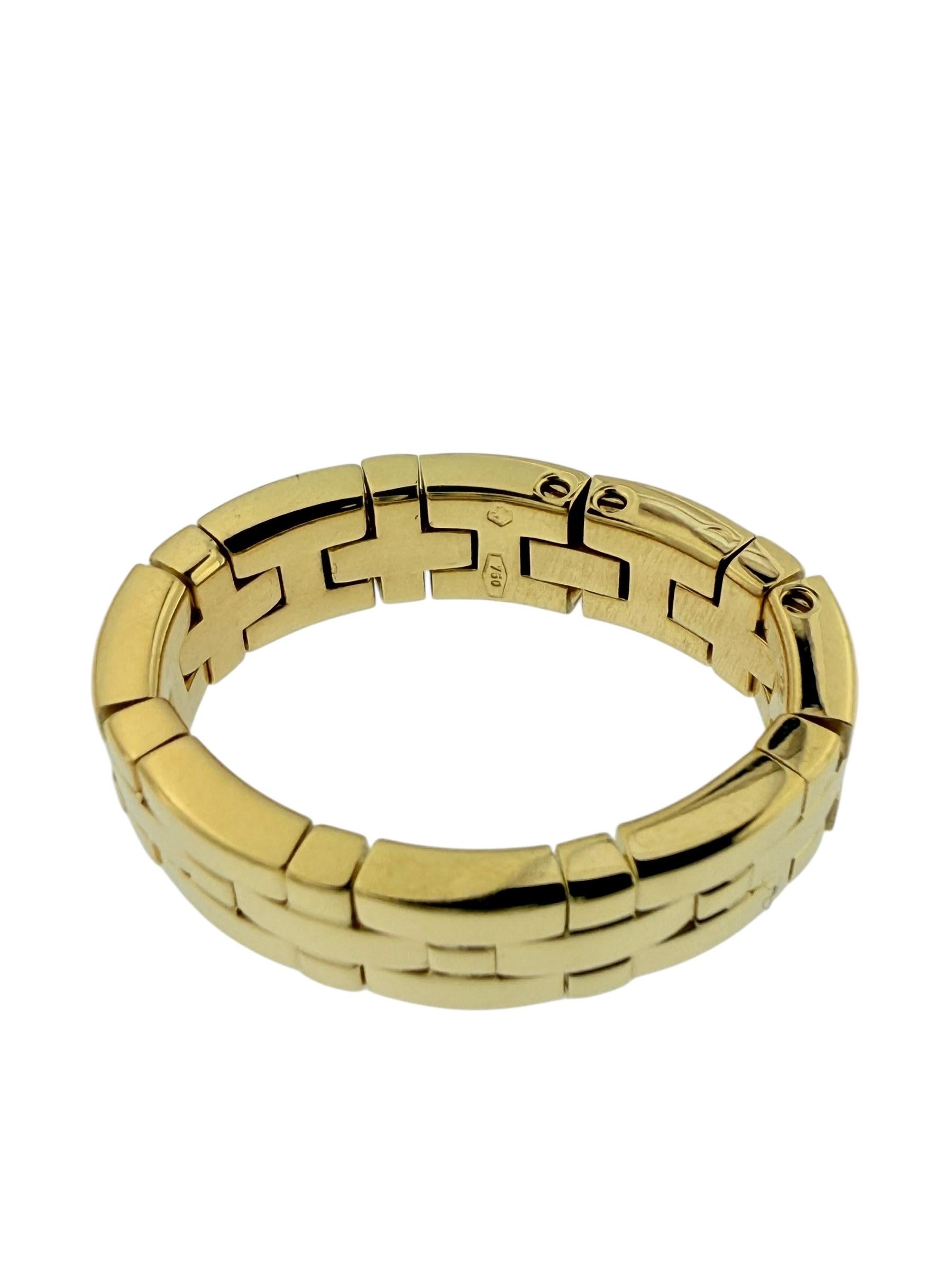 Leon Hatot Yellow Gold Flexible Diamond Ring For Sale 4