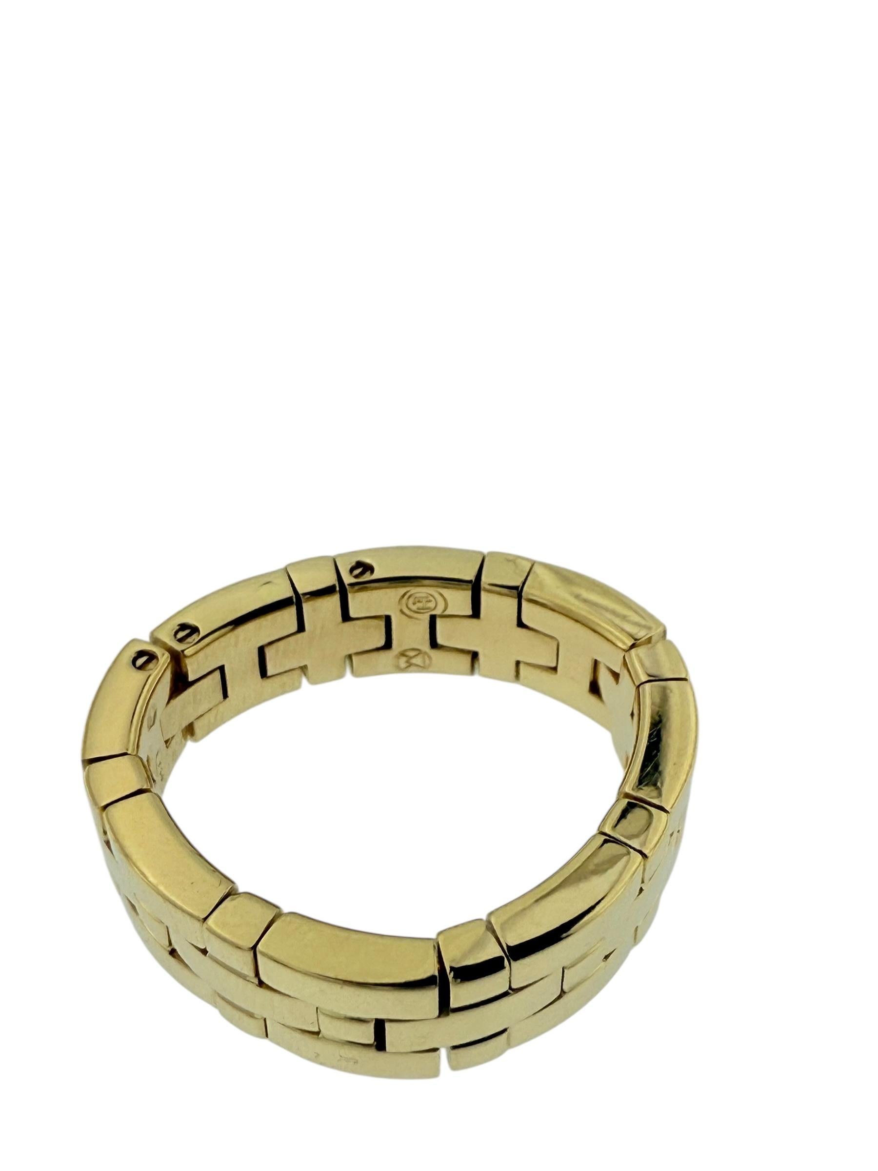 Leon Hatot Yellow Gold Flexible Diamond Ring For Sale 3