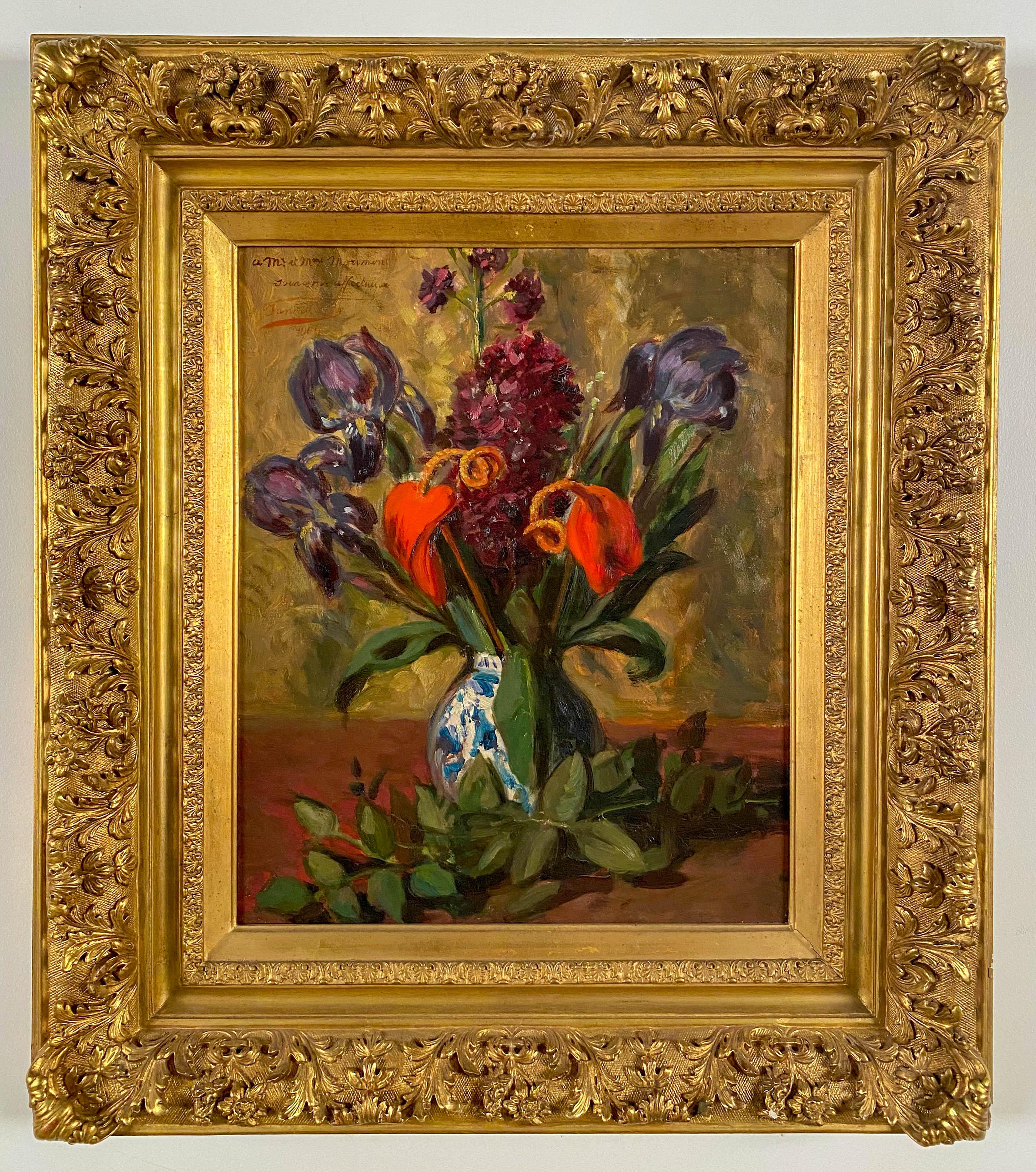 Leon Herbo Still-Life Painting - Vase de Fleurs