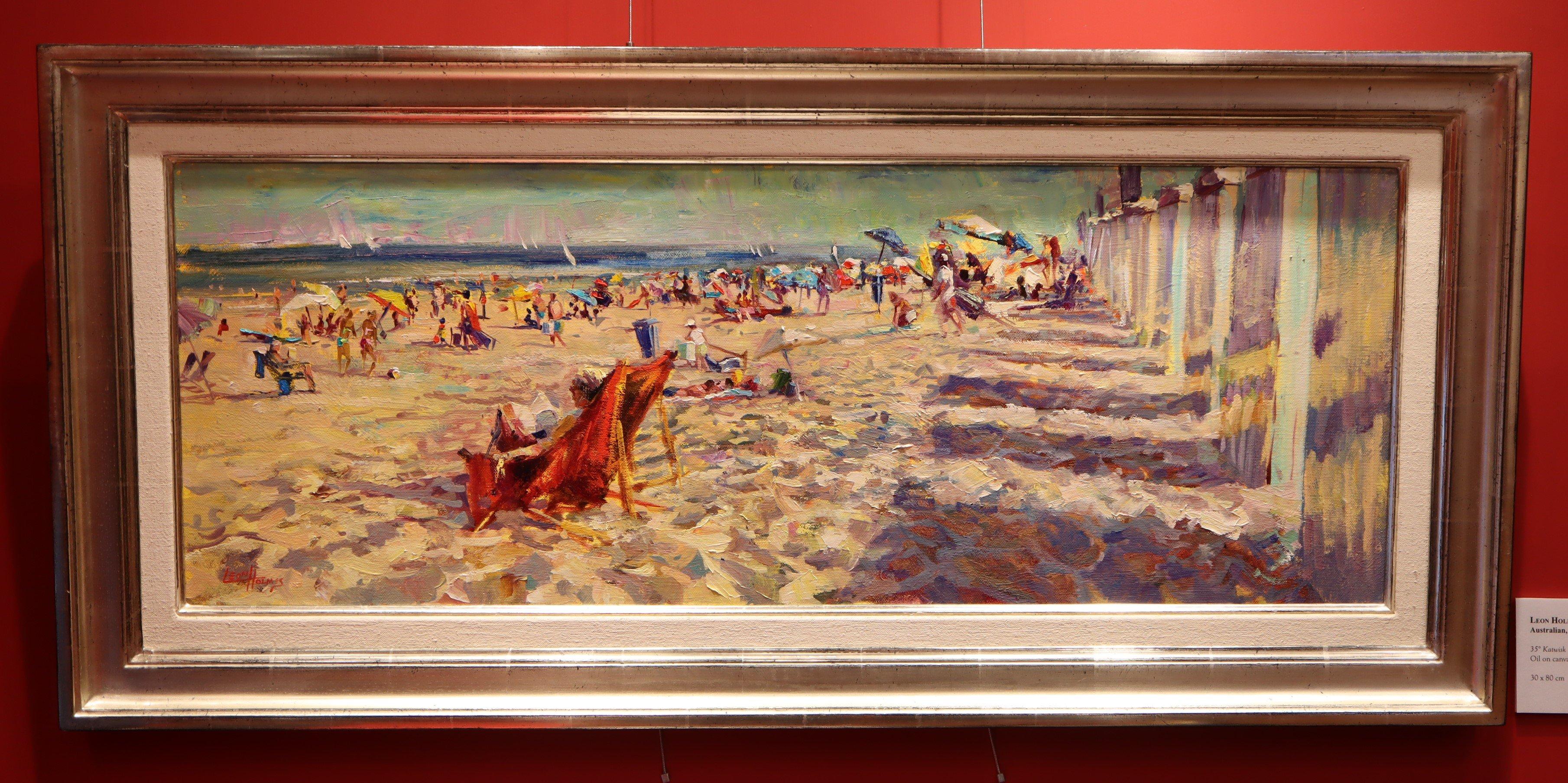 Impressionistic Beach Scene For Sale 1