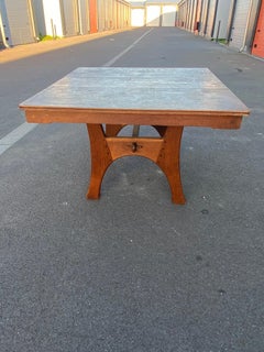 Table en chêne art nouveau de Léon Jallot '1874-1967' vers 1910