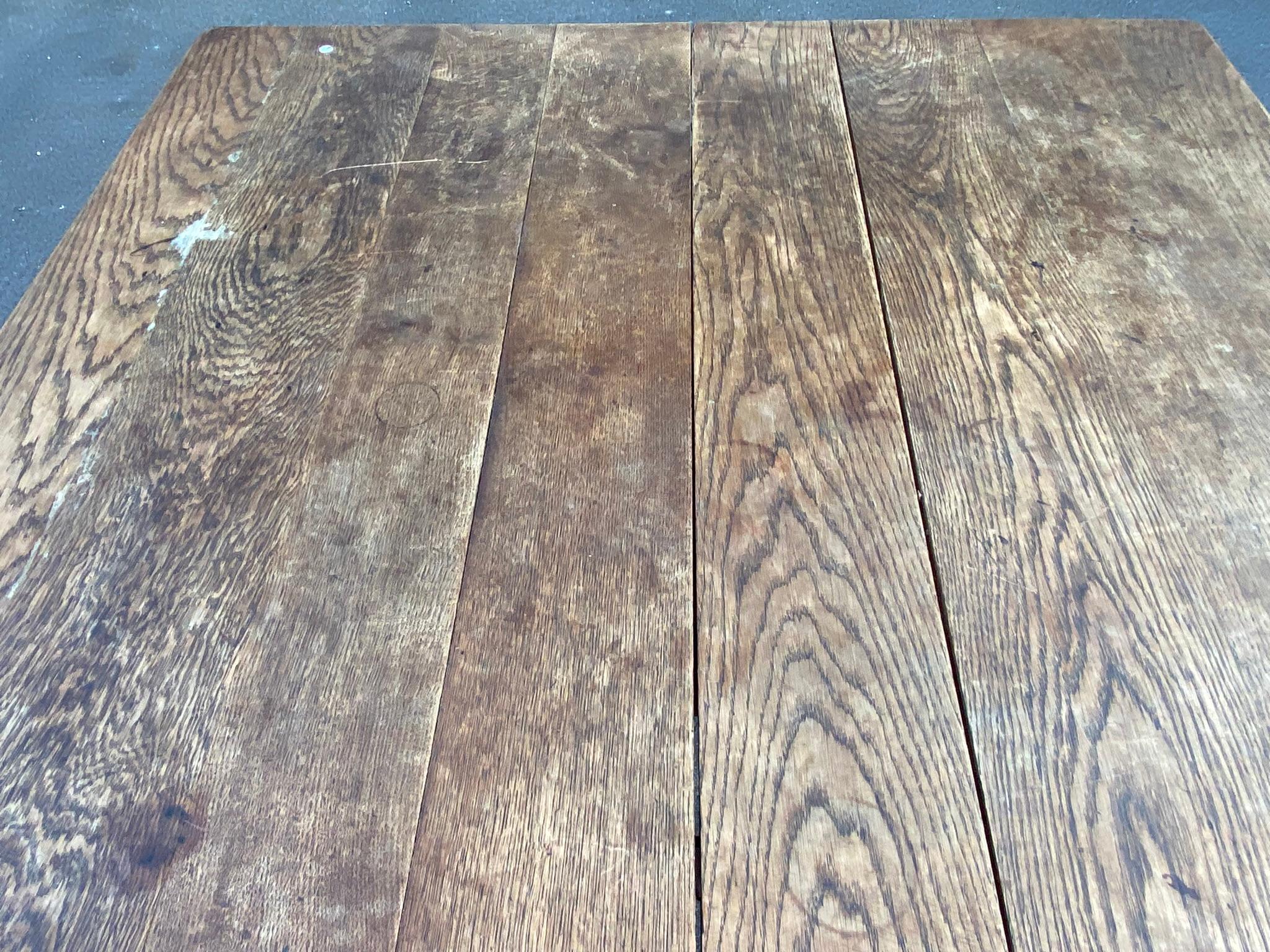 Table en chêne art nouveau de Léon Jallot '1874-1967' vers 1910 en vente 2