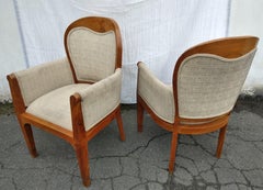 Paire de fauteuils Art Déco en chêne, français, de Leon Jallot, 1915