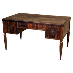 Leon Jallot desk in macassar ebony