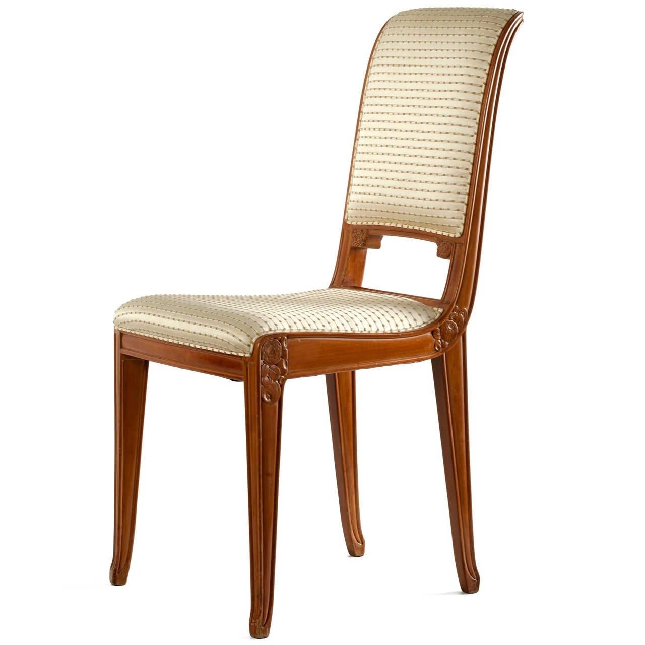 French Léon Jallot, Early Art Deco Side chair, France, c. 1922 For Sale