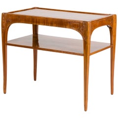 Léon Jallot, Early Art Deco Two-Tier Side Table, France, circa 1912
