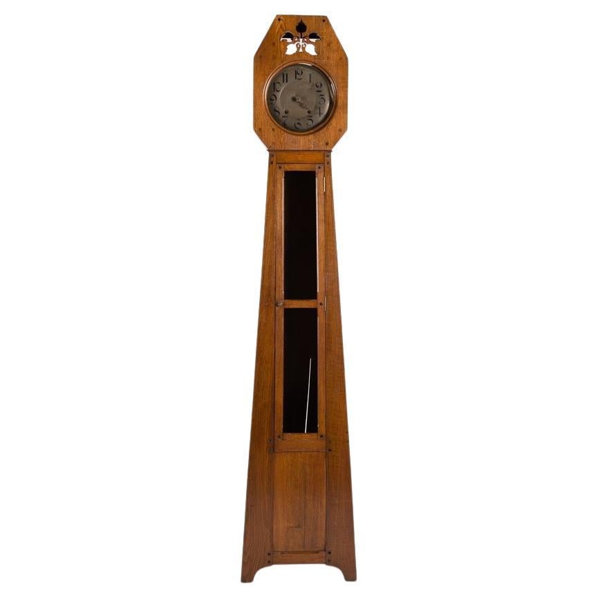 Léon Jallot, Reloj de pie de roble, Francia, 1910