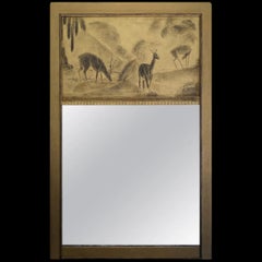 Rare grand miroir de pilier Art déco, Leon Jallot, 1920