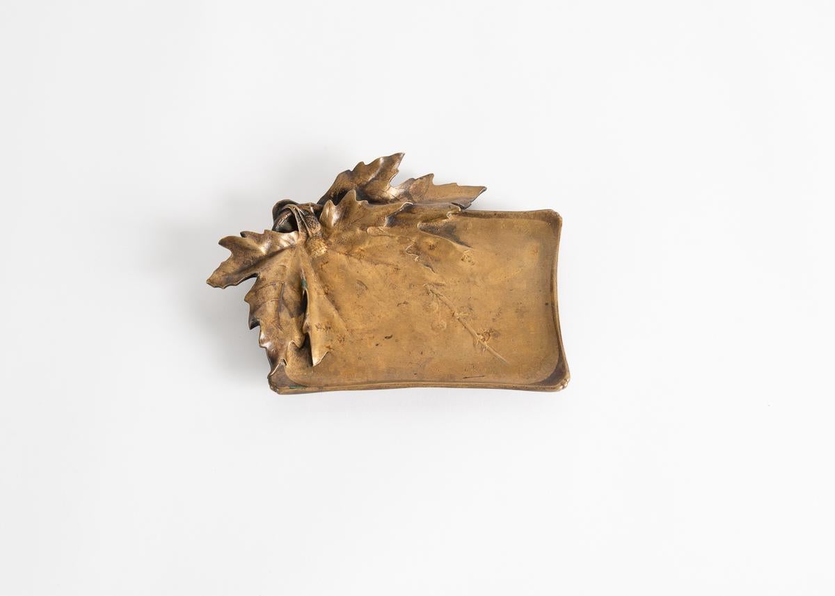 European Léon Kann, Art Nouveau Vide Poche Tray, circa 1900