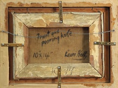 Leon Kelly, Fruit and Pearing Knife, Oil on Canvas, 1923