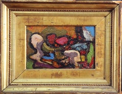 Leon Kelly, Modernist Still Life, Oil on Board, 1959