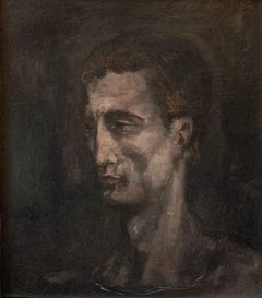 Self Portrait by American Modernist, Signed and Dated, 1925