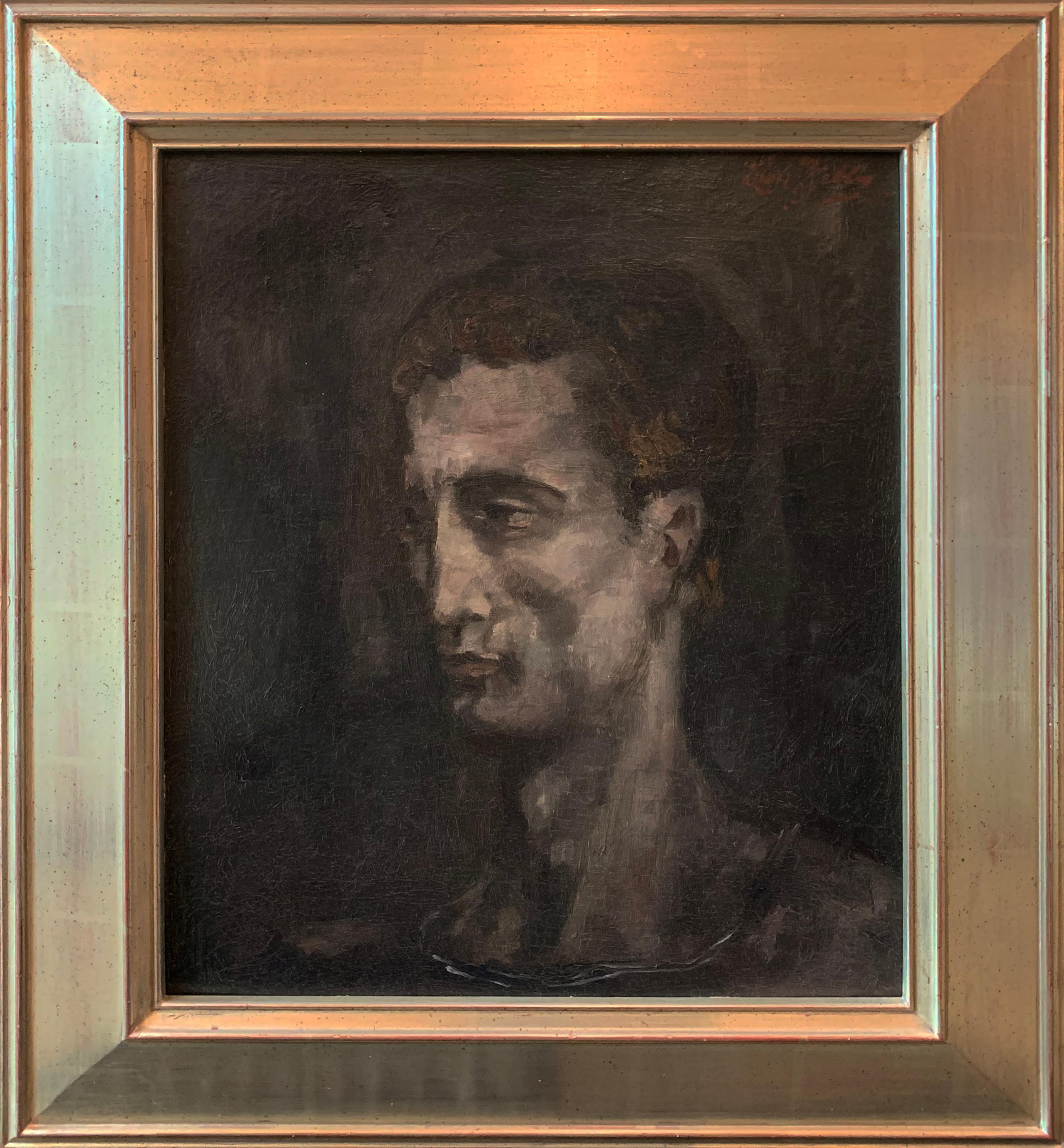 Self-Portrait del modernista americano, firmato e datato, 1925