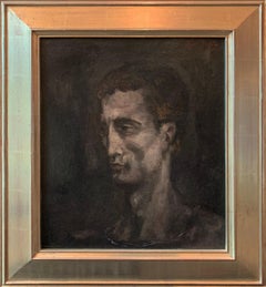 Antique Self Portrait by American Modernist, Signed and Dated, 1925