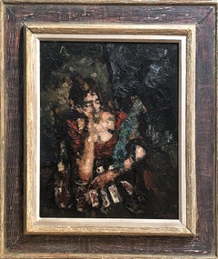 "The Fortune Teller, " Leon Kelly, American Surrealism, Woman with Playing Cards