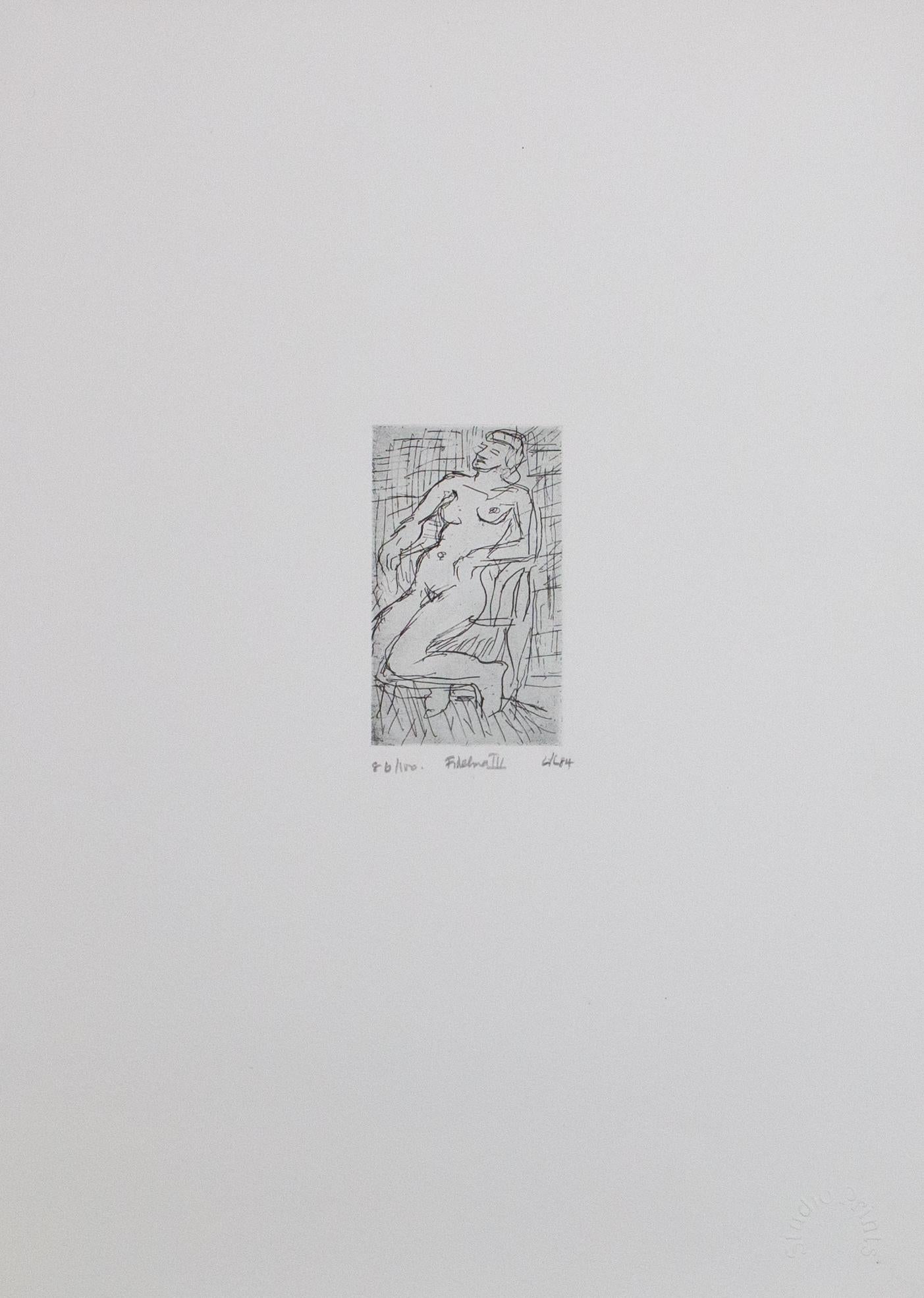 Figurative Print Leon Kossoff - Fidelma IV