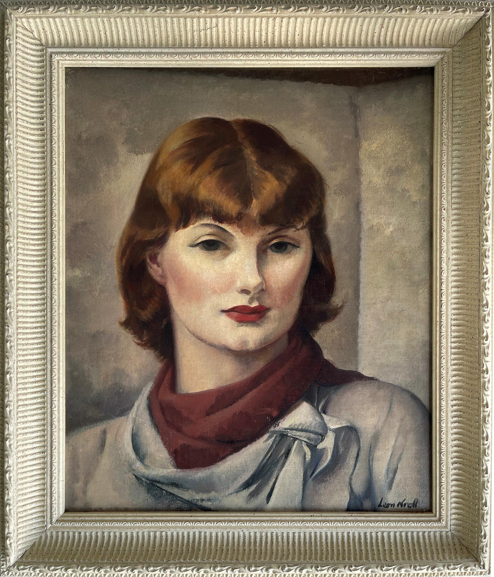 Robe Miss Carolyn Edmunson - Académique Painting par Leon Kroll