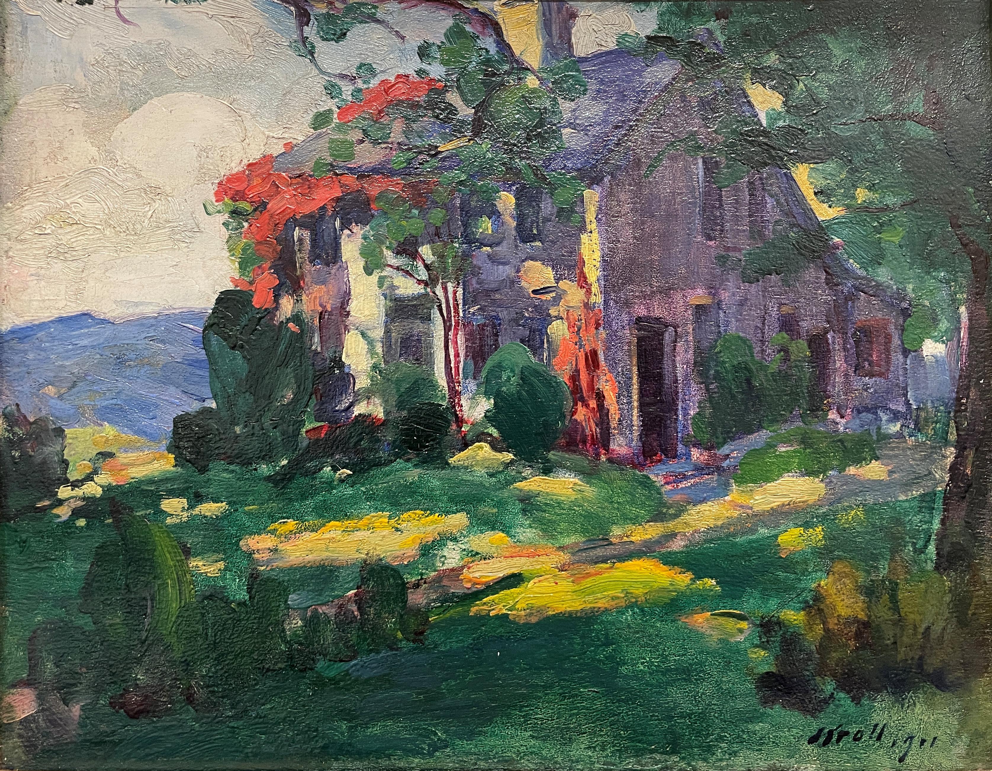 Landscape Painting di Leon Kroll - Casa della Guardia Rivoluzionaria per l'esercito del generale Putnam, West Redding, Connecticut