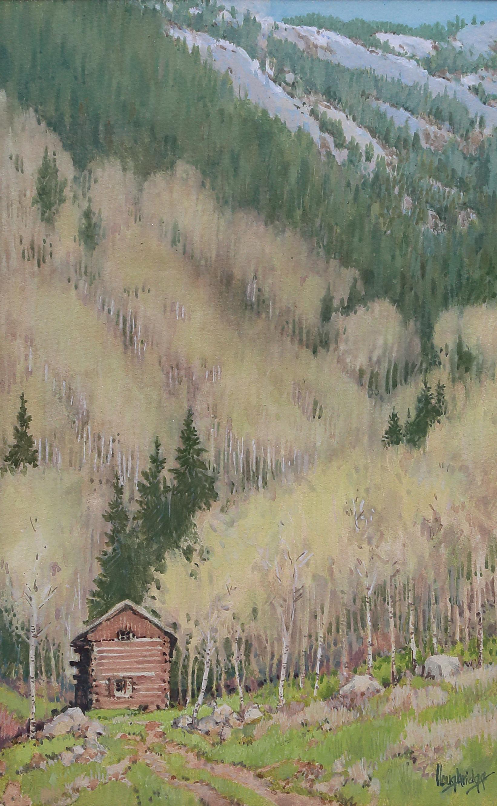 Old Ice House - Realist Painting by Leon Loughridge