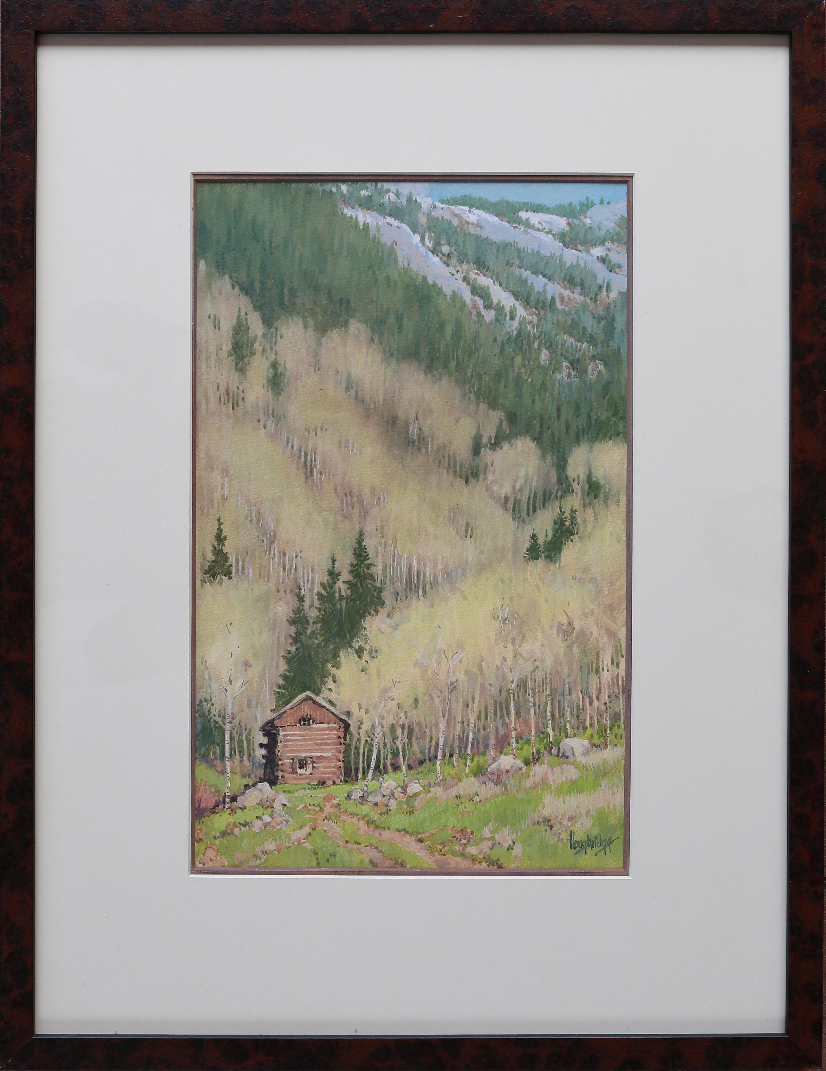 Old Ice House - Painting by Leon Loughridge