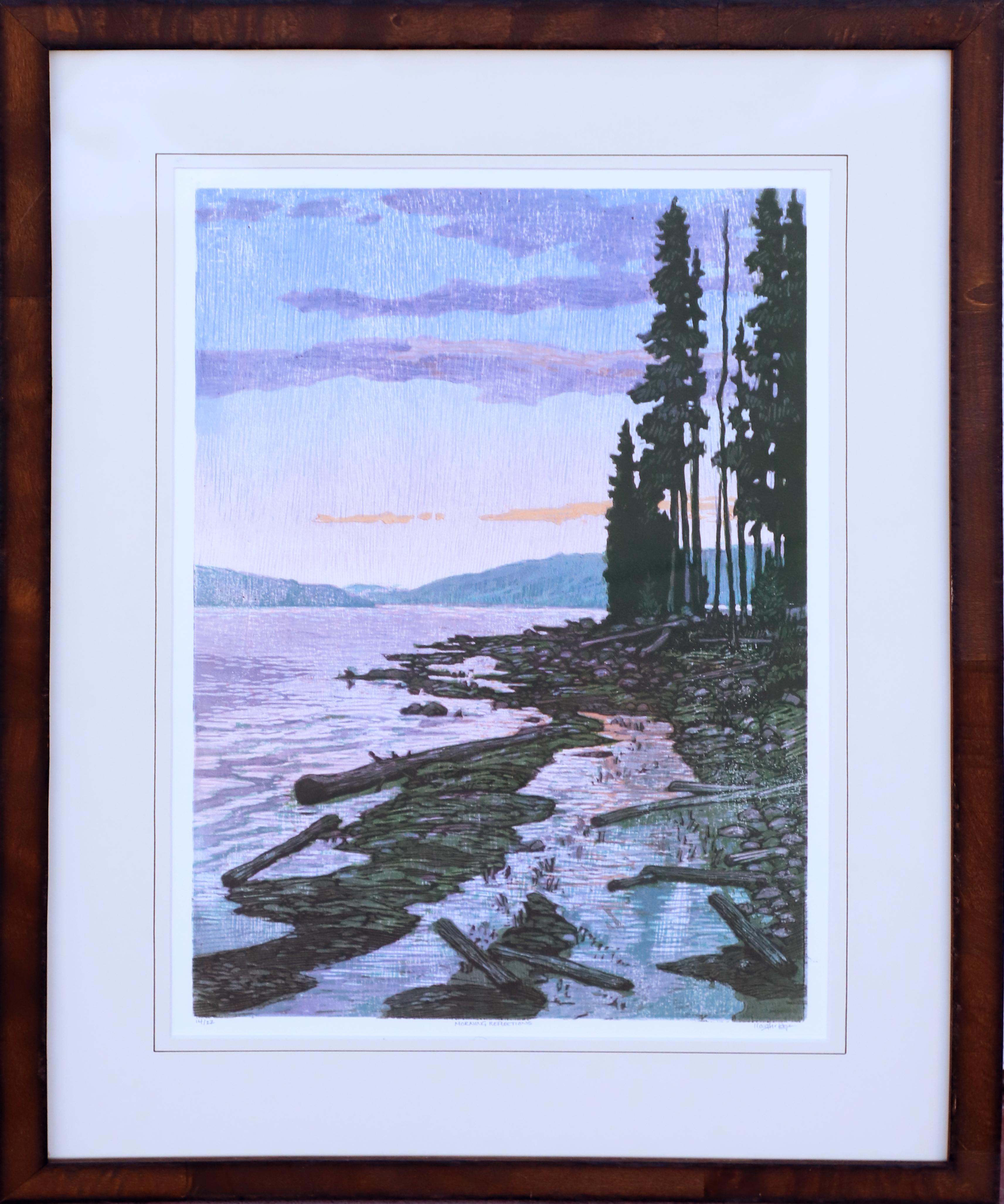 Landscape Print di Leon Loughridge - Riflessioni mattutine
