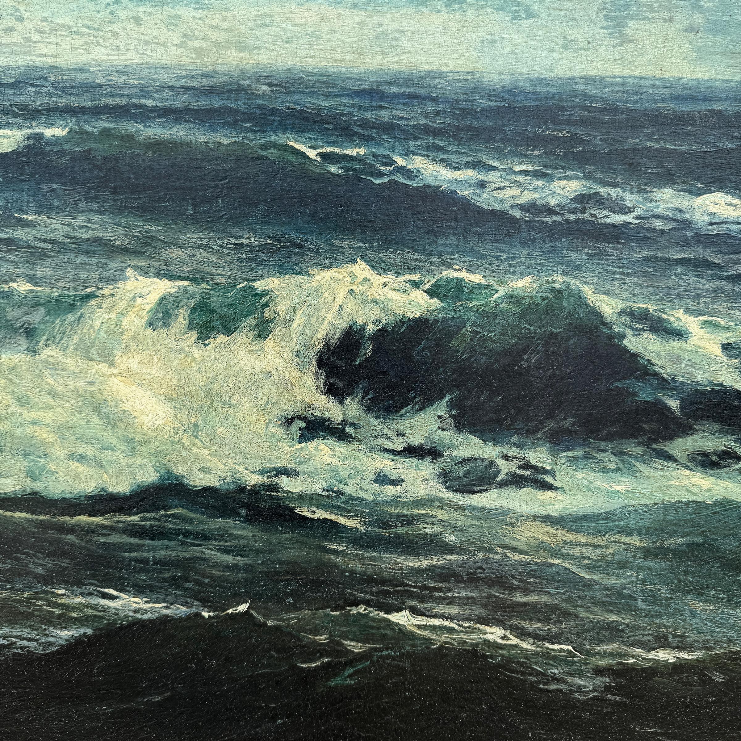 Leon Lundmark Seascape Oil Painting in vendita 5